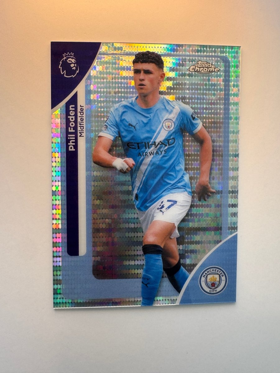 Phil Foden 124 Prism Refractor — 2026 Topps Chrome Premier League — Manchester City by KitRoom Cards on MYNTED