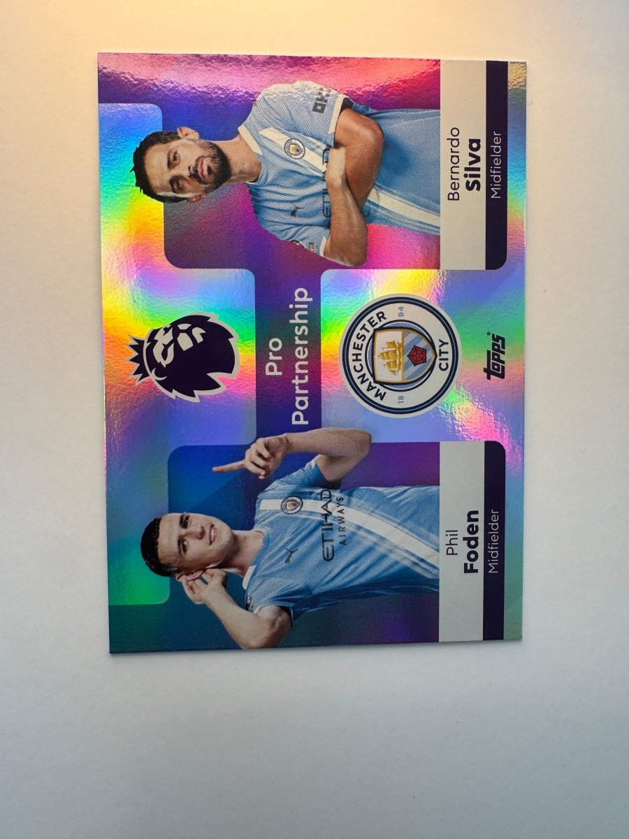 Phil Foden & Bernardo Silva Pro Partnership 372 — 2025 - 26 Topps Premier League — Manchester City by KitRoom Cards on MYNTED