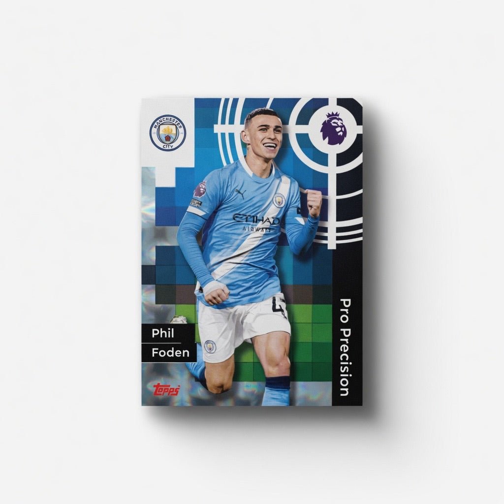 Phil Foden Pro Precision Parallel #411 — 2025-26 Topps Premier League — Manchester City