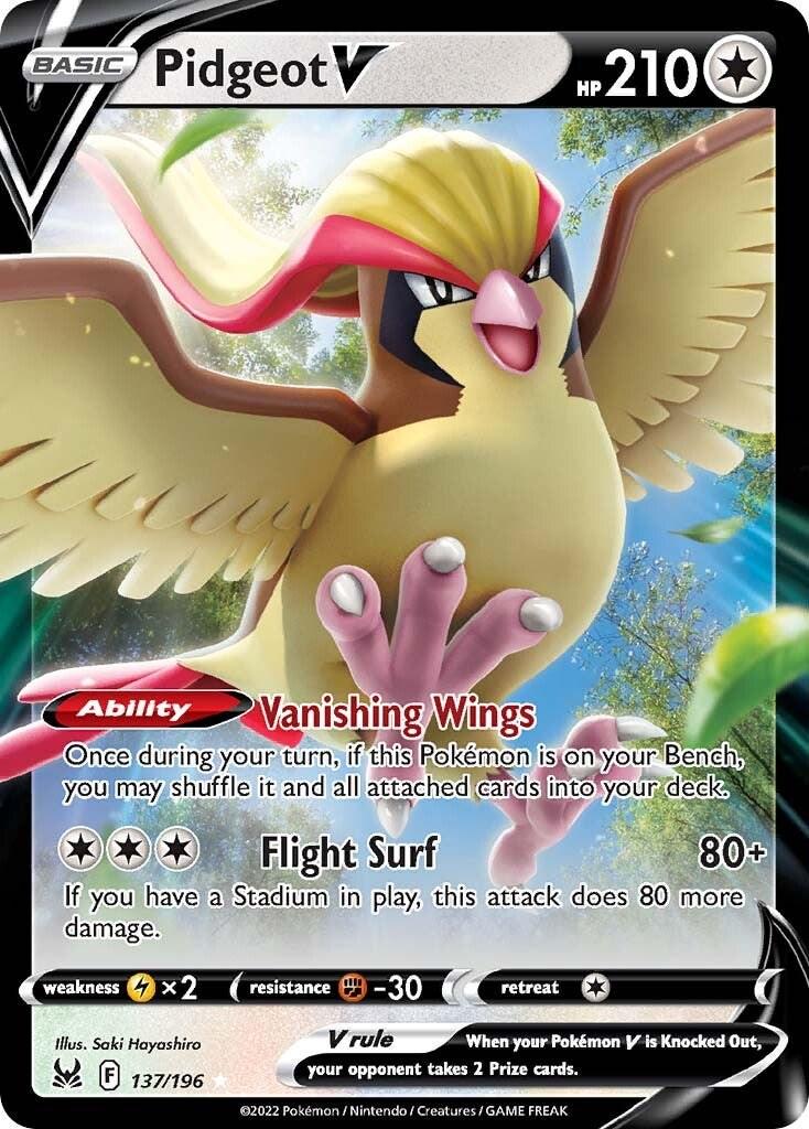 Pidgeot V · 137/196 · Lost Origin by PokeMarsi on MYNTED