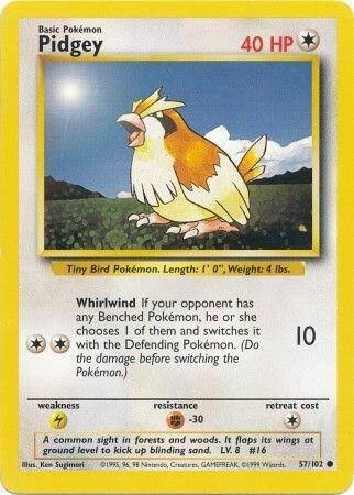 Pidgey base set (Unlimited) 57/102 by ISB Collector on MYNTED