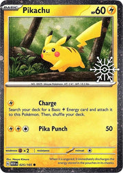 Pikachu - 025/165 (Holiday Calendar) - Miscellaneous Cards & Products - Common 025/165 - English by MechaKai Collectibles on MYNTED