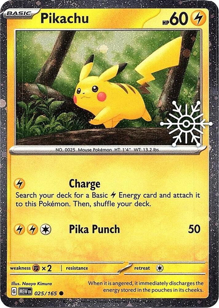 Pikachu - 025/165 (Holiday Calendar) - Miscellaneous Cards & Products - Common 025/165 - English by MechaKai Collectibles on MYNTED