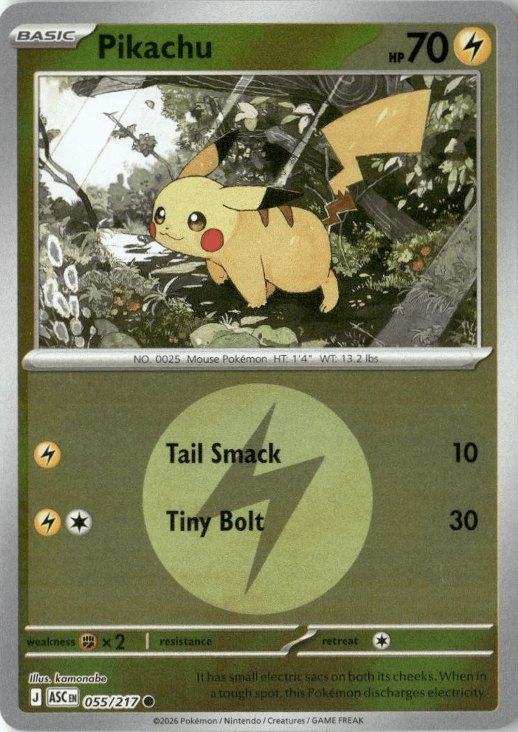 Pikachu - 055/217 (Energy Symbol Pattern) - ME: Ascended Heroes (ASC) by SAFAQATI on MYNTED