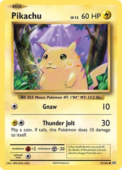 Pikachu 35/108 - Evolutions by shad0wknightTCG on MYNTED