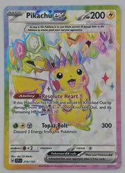 Pikachu ex - 219/191 - SV08: Surging Sparks (SSP) by Poké Dubai on MYNTED