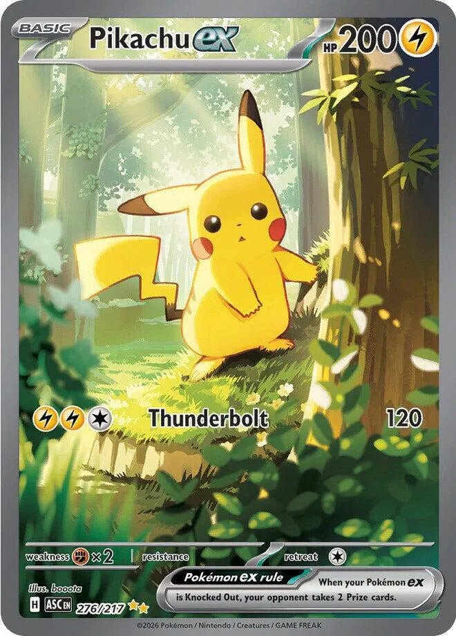 Pikachu Ex 276/217 - Ascended Heroes - Special Illustration Rare by Light Collectibles on MYNTED