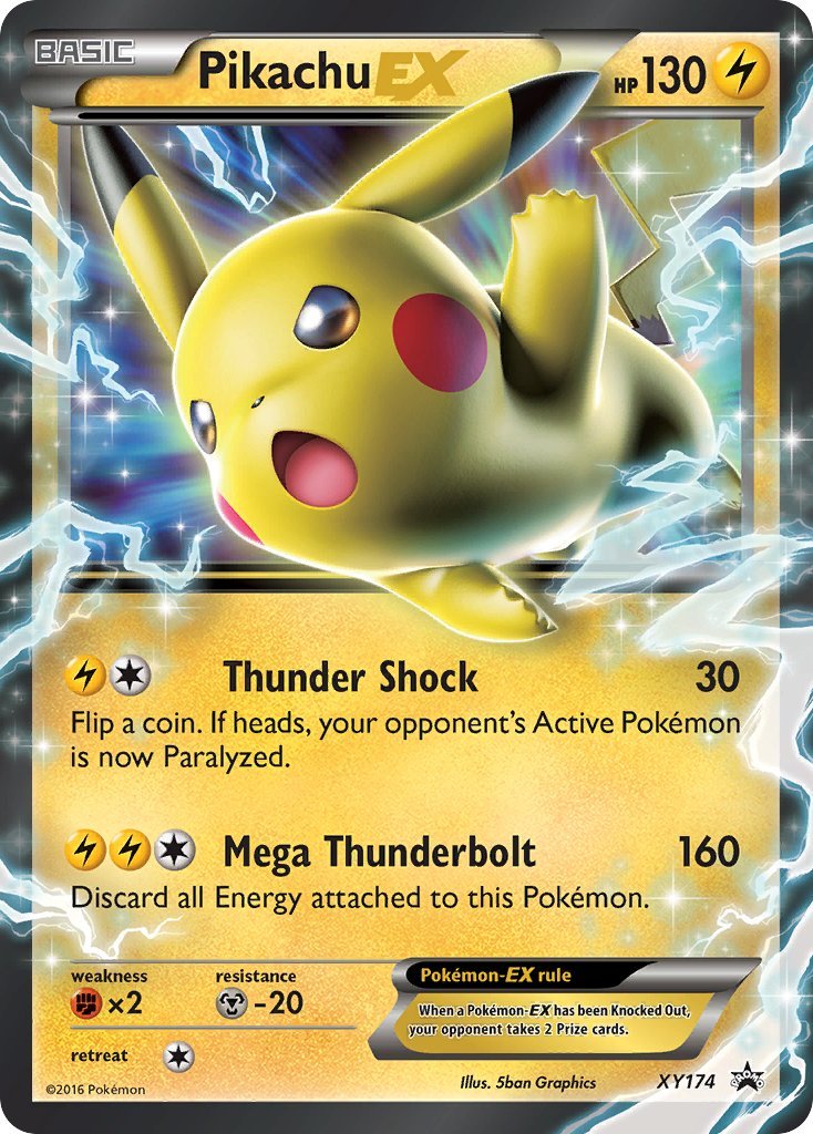 Pikachu EX XY Promos Promo XY174 by PokeSource on MYNTED