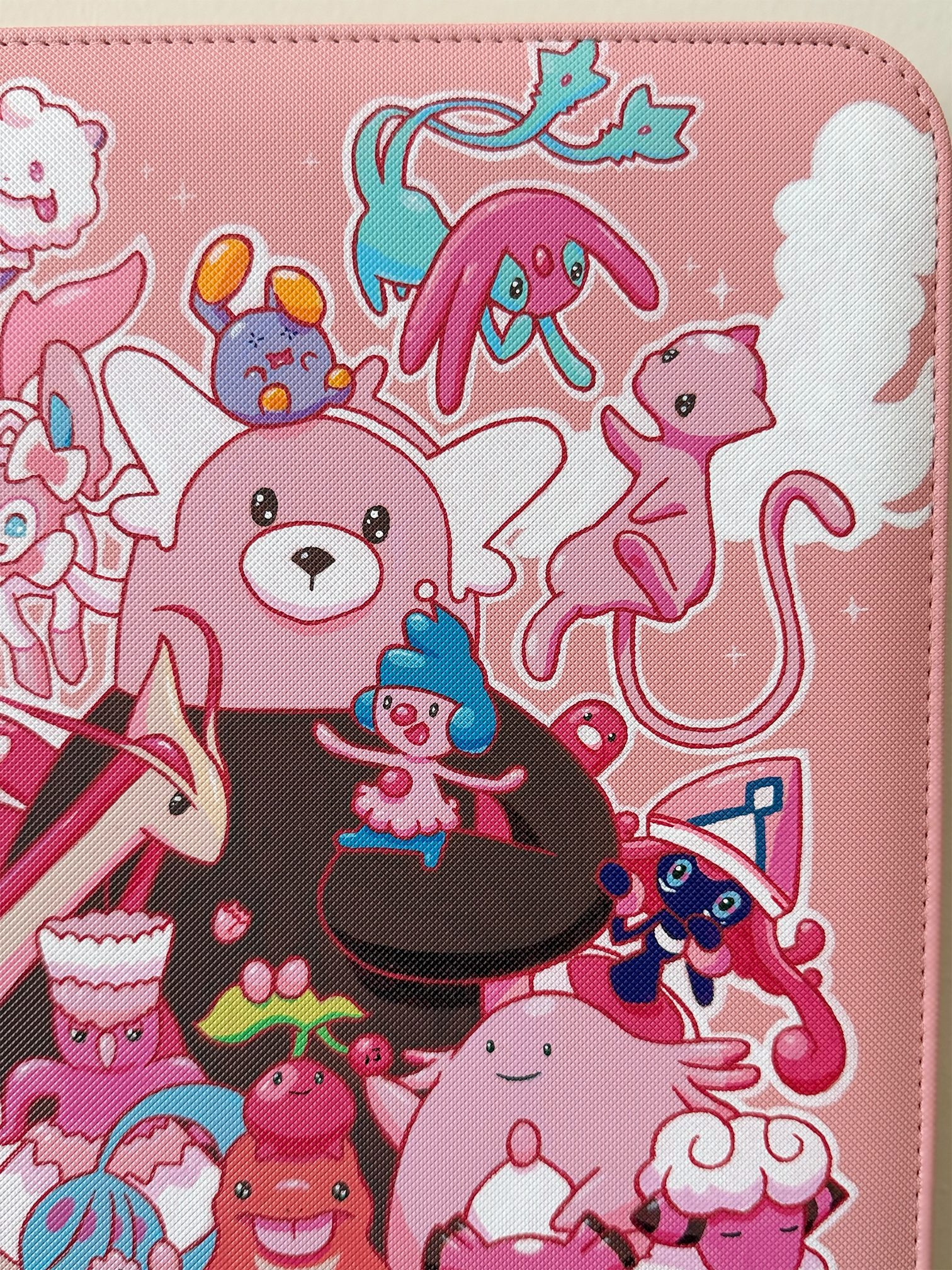 Pink Pokémons hand-painted VaultX Binder