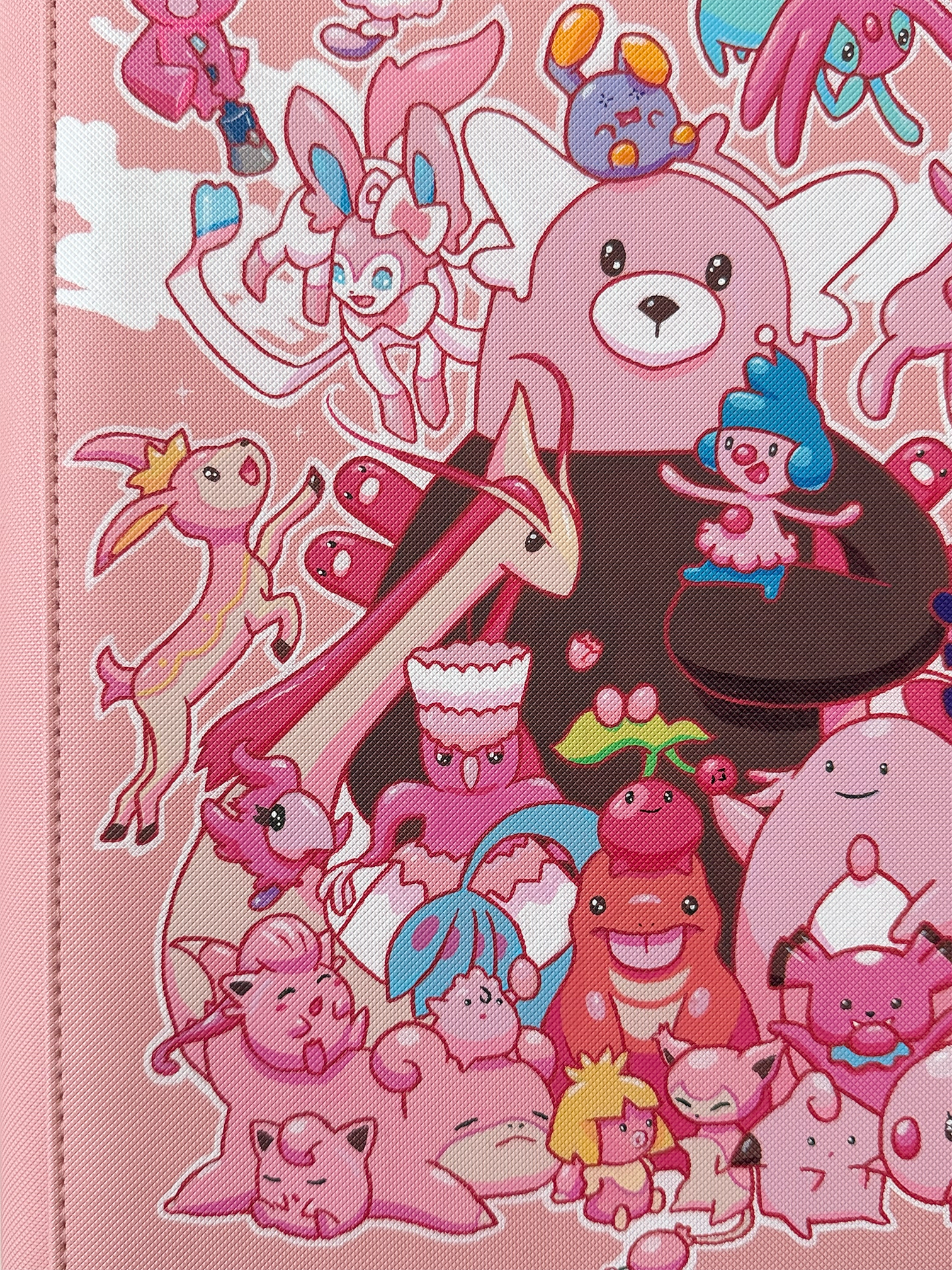 Pink Pokémons hand-painted VaultX Binder