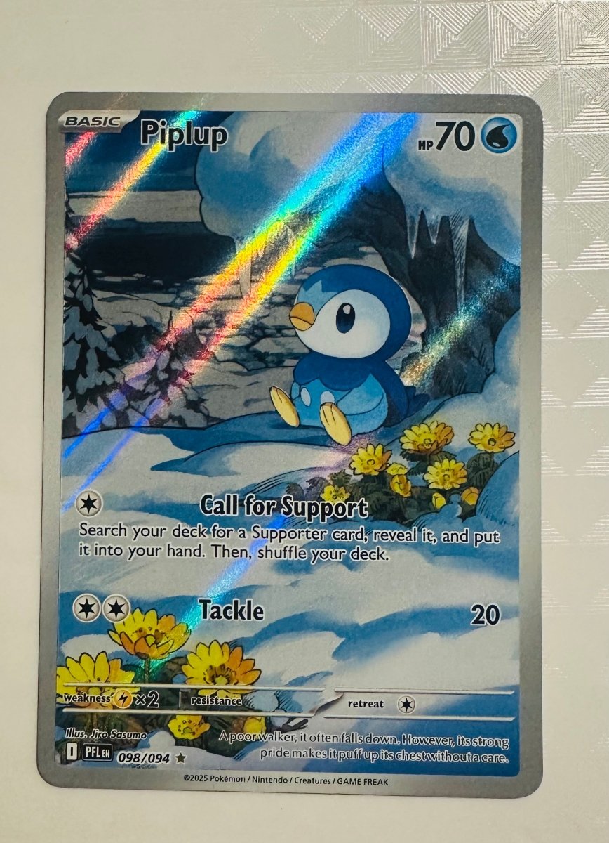 Piplup 98/94 IR Illustration Rare Pokemon Phantasmal Flames Full Art by Coolectibles on MYNTED