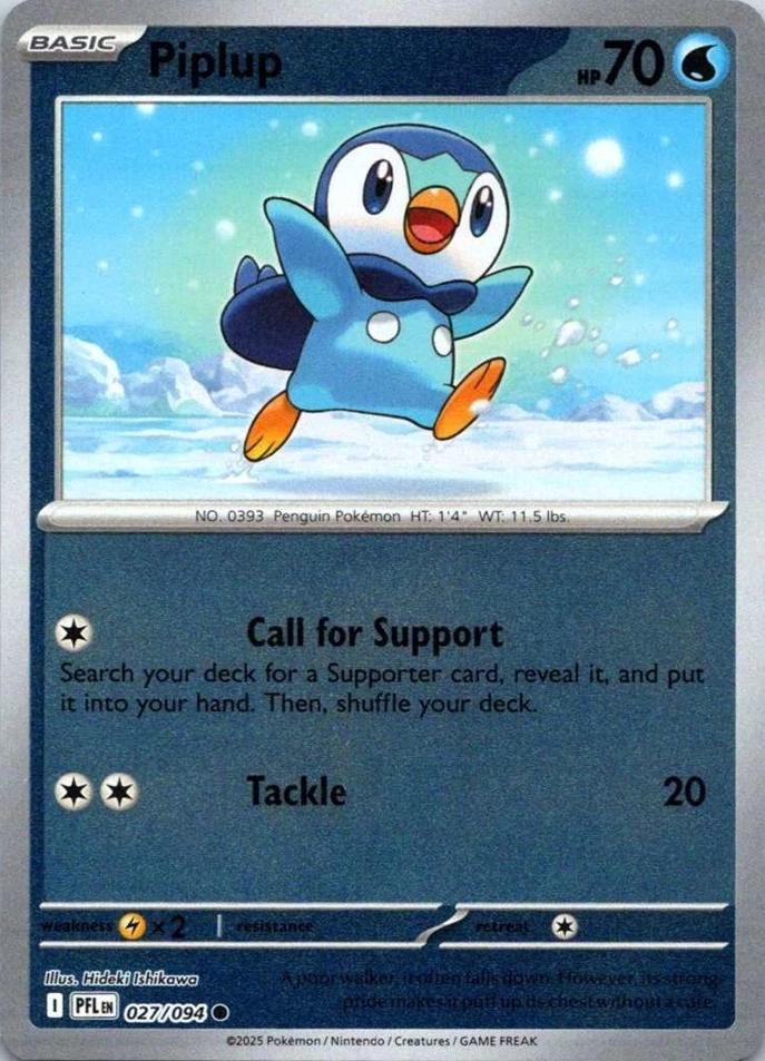 Piplup [Reverse Holo] 27 Pokemon Phantasmal Flames by Moe‘s Vault on MYNTED