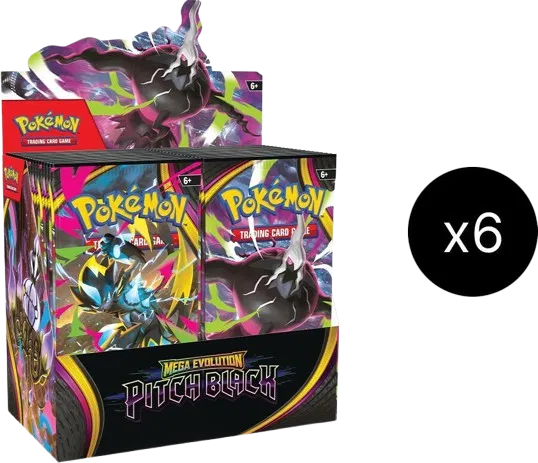 Pitch Black Booster Box Case - Sealed (6 Booster Boxes) by Light Collectibles on MYNTED