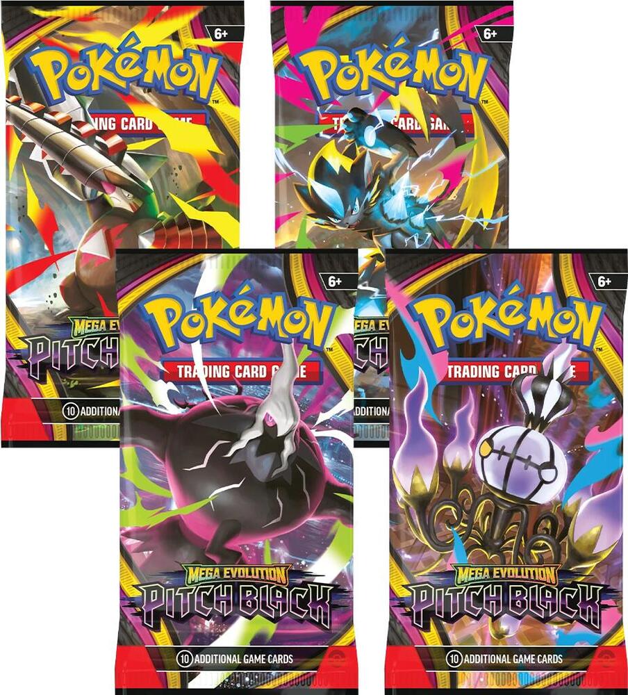 Pitch Black Booster Pack Art Bundle [Set of 4] by PokiNello TCG on MYNTED