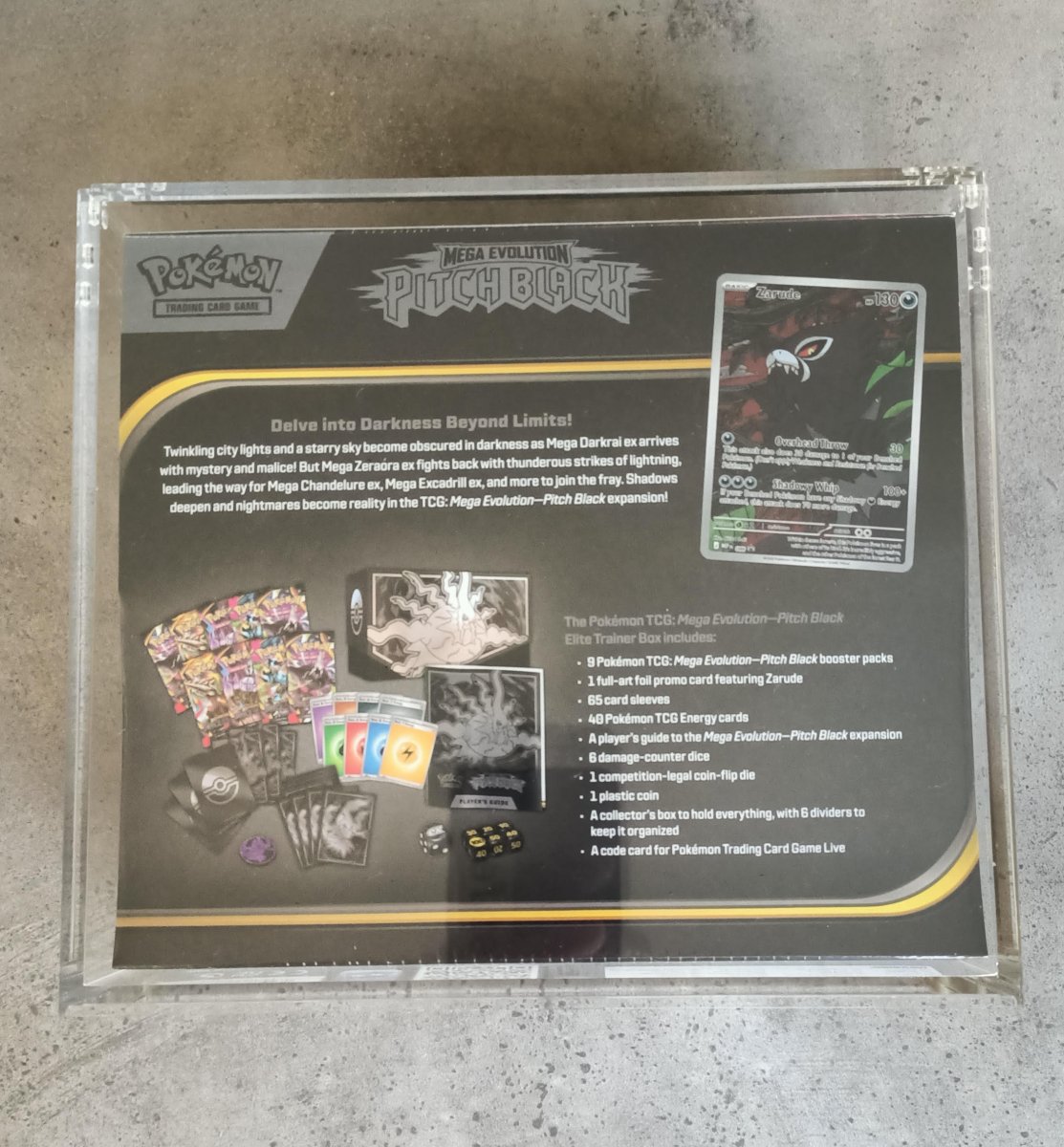 PITCH BLACK ETB SEALED WITH PREMIUM ACRYLIC CASE INCLUDED by The Greatest on MYNTED