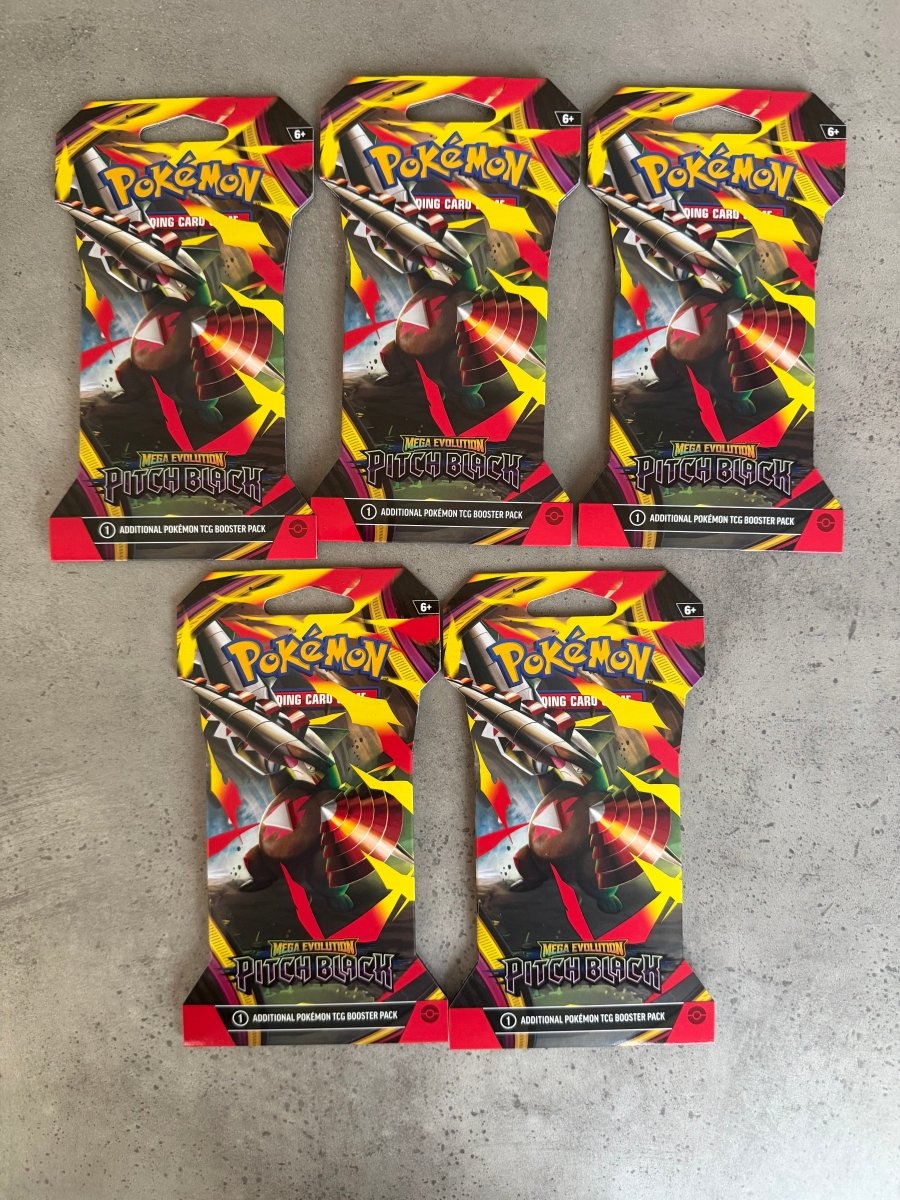 Pitch Black Sleeved Booster Pack Set of 5 by The Greatest on MYNTED