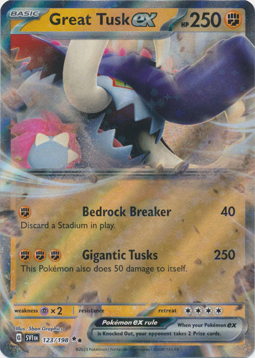 Great Tusk ex - 123/198