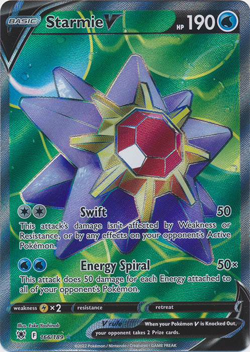 Starmie V (Full Art) - 166/189