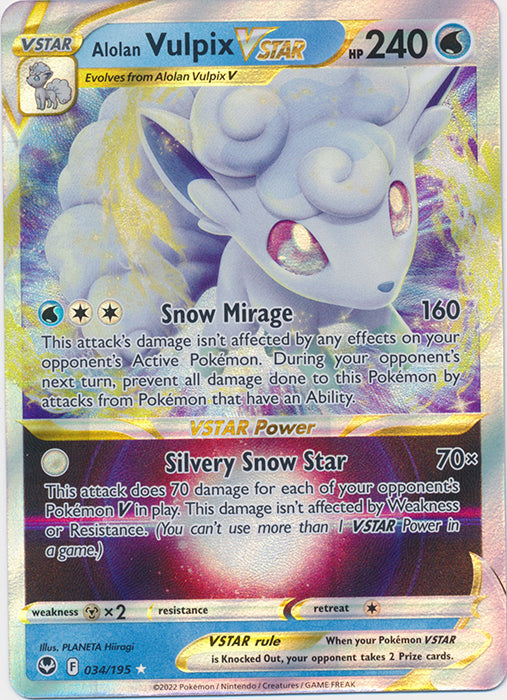 Alolan Vulpix VSTAR - 034/195