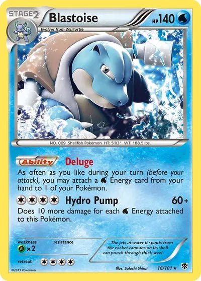 Plasma Blast Blastoise Holo 16 by PlayVault on MYNTED