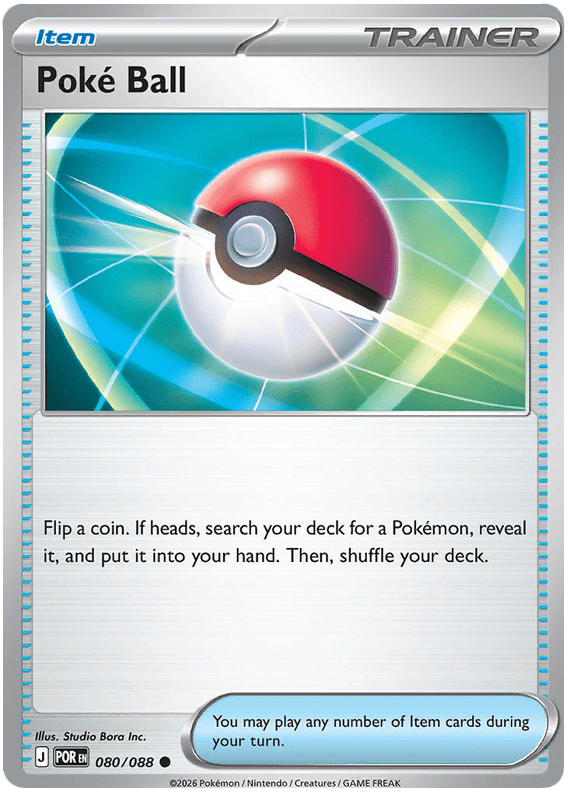 Poke Ball 080/088 Common | Mega Evolution – Perfect Order by Worth the XP on MYNTED