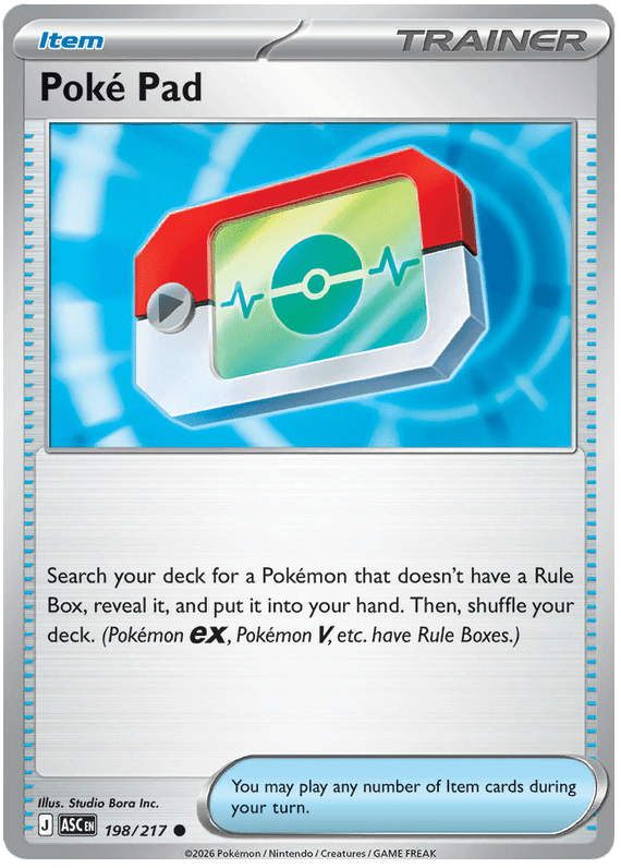 Poke Pad 198/217 Common | Mega Evolution – Ascended Heroes by Worth the XP on MYNTED