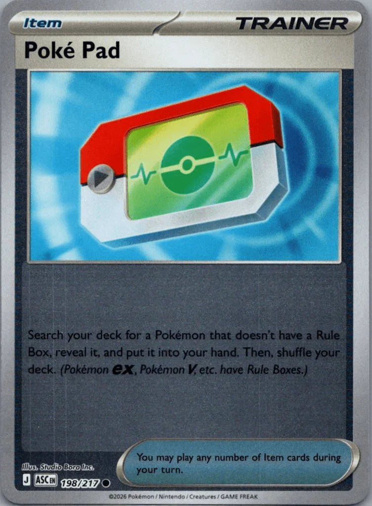 Pokemon - Poke Pad - 198/217 (Reverse Holo) ME: Ascended Heroes (ASC)