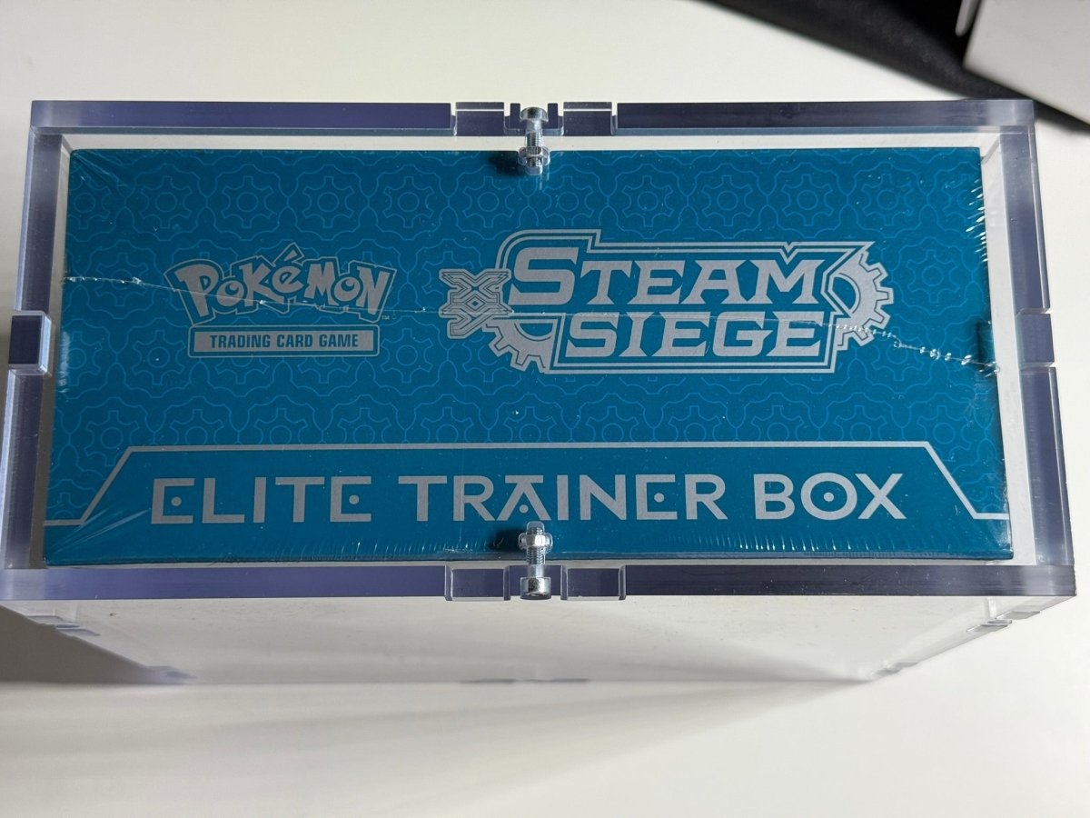 Pokémon 2016 XY Steam Siege Elite Trainer Box - Excellent Condition (with high quality acrylic) by Schmutzfink TCG on MYNTED
