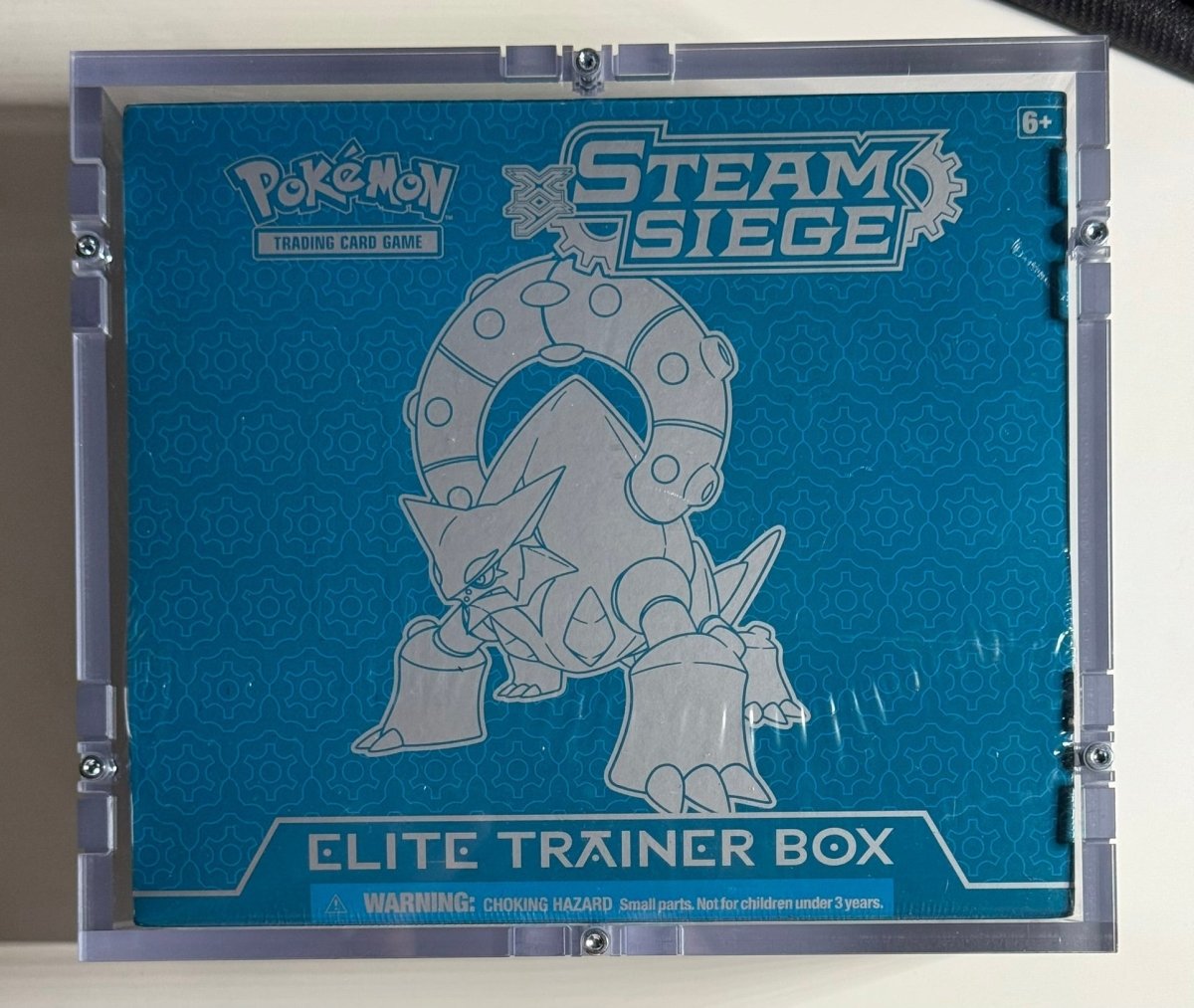 Pokémon 2016 XY Steam Siege Elite Trainer Box - Excellent Condition (with high quality acrylic) by Schmutzfink TCG on MYNTED
