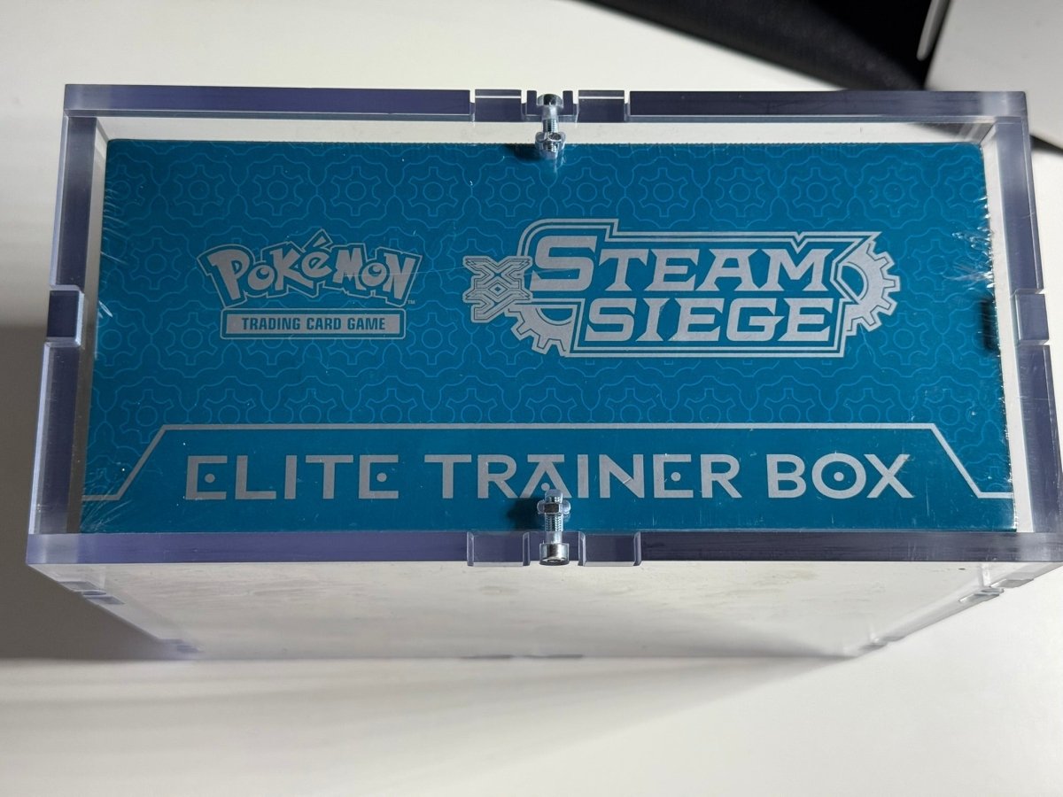 Pokémon 2016 XY Steam Siege Elite Trainer Box - Excellent Condition (with high quality acrylic) by Schmutzfink TCG on MYNTED