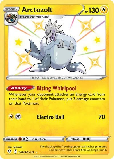 Pokemon Arctozolt Shiny Holo Rare SV046/SV122 by Trucial Coast Games on MYNTED