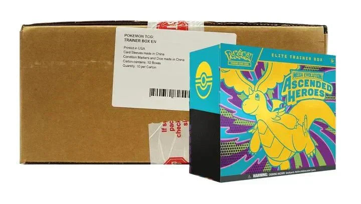 Pokemon Ascended Heroes (ME2.5) Elite Trainer Box Case! (10 ETB) by BrickMak on MYNTED