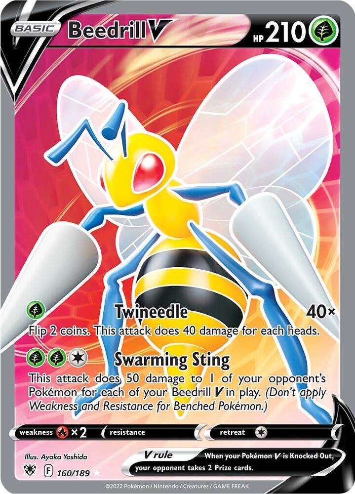 Pokemon - Beedrill V (Full Art) - SWSH10: Astral Radiance (SWSH10) by TCGDON on MYNTED