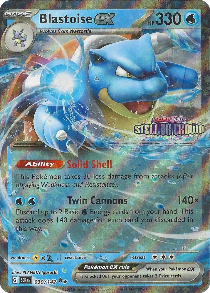 Pokemon - Blastoise ex (Stellar Crown Stamp) - Miscellaneous Cards & Products (MCAP) by TCGDON on MYNTED