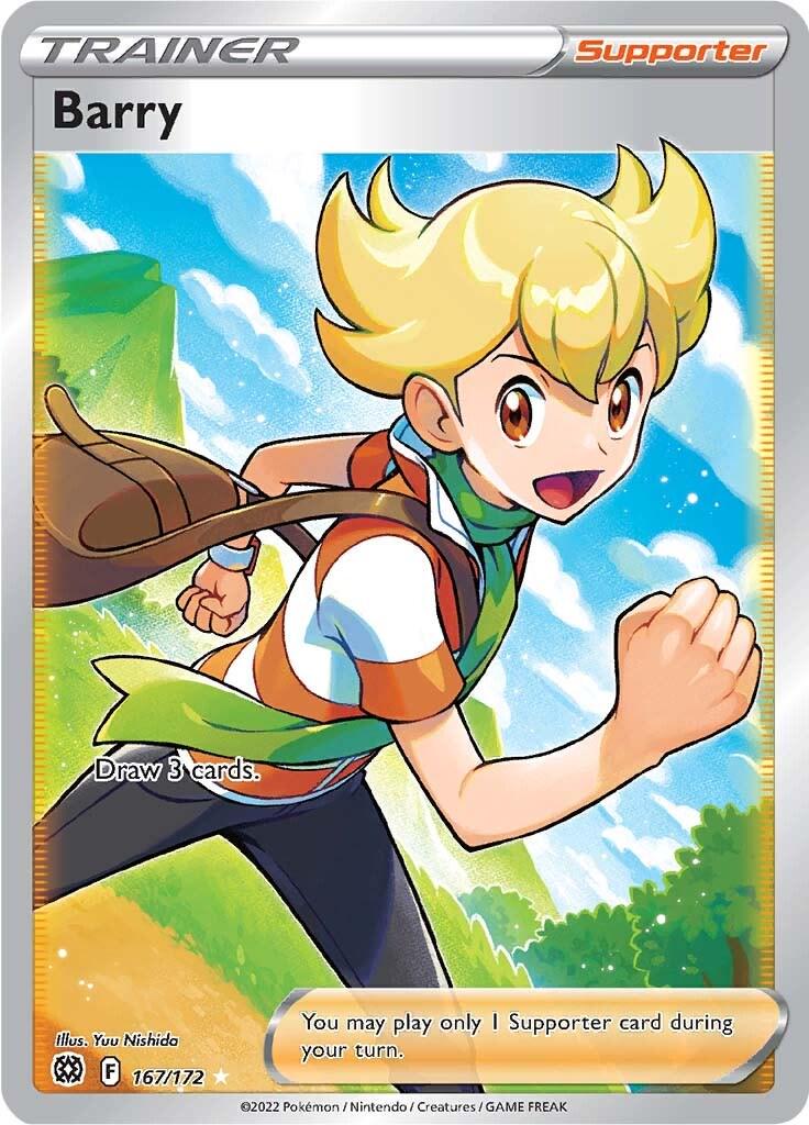 Pokemon Brilliant Stars Barry Full Art 167 by Apex Cards on MYNTED