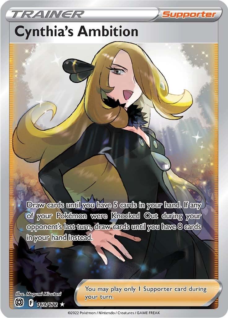 Pokemon Brilliant Stars Cynthia's Ambition Full Art 169 by Apex Cards on MYNTED