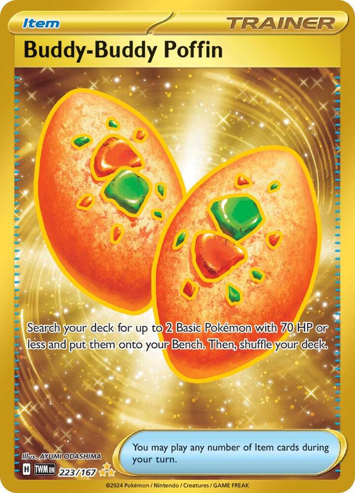 Pokémon Buddy - Buddy Poffin 223/167 - Hyper Rare - Twilight Masquerade (TWM) by TCGDON on MYNTED
