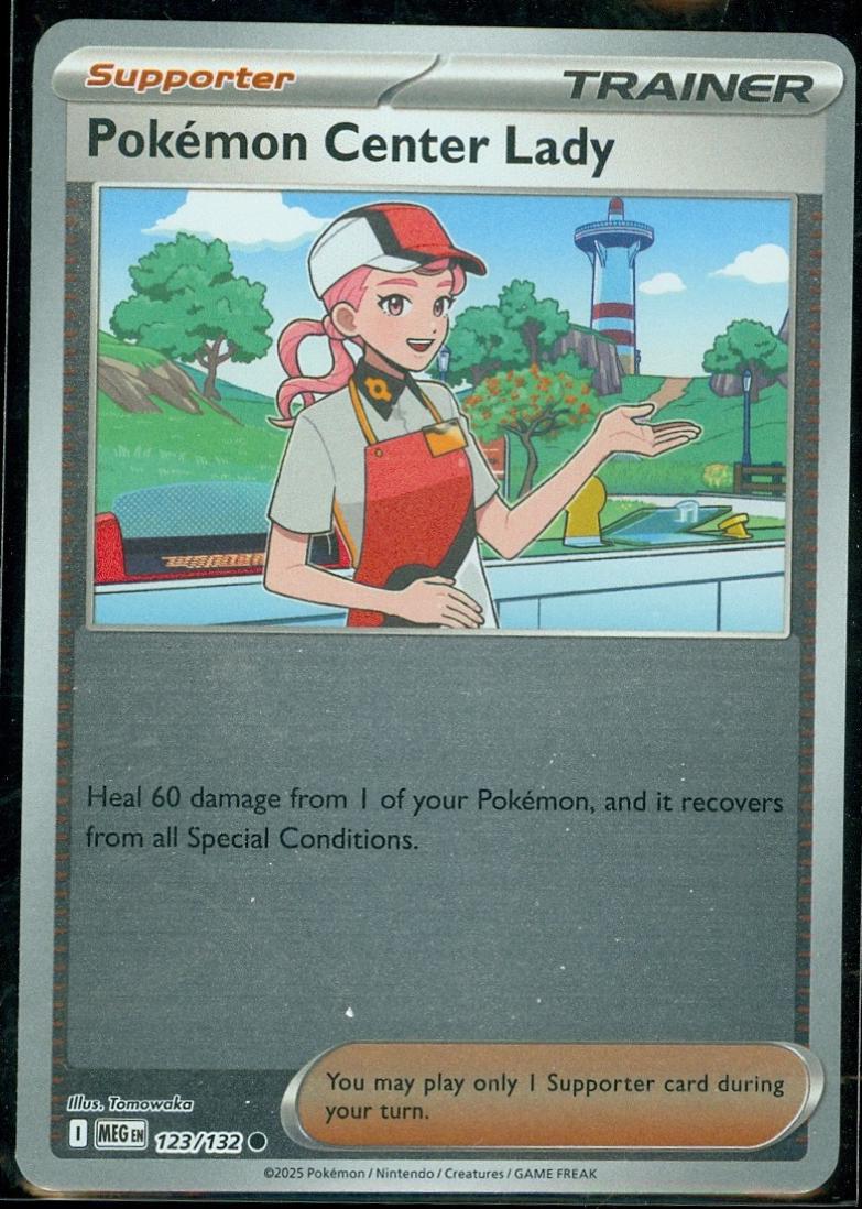 Pokemon Center Lady [Reverse Holo] 123 Pokemon Mega Evolution by Moe‘s Vault on MYNTED