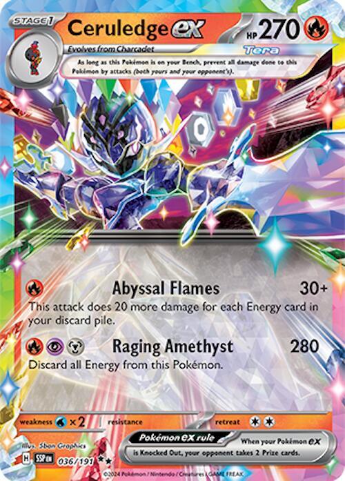 Pokemon - Ceruledge ex - SV08: Surging Sparks (SSP) by TCGDON on MYNTED