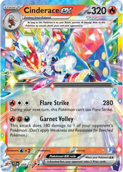Pokemon - Cinderace ex - 028/142 - SV07: Stellar Crown (SCR) by TCGDON on MYNTED