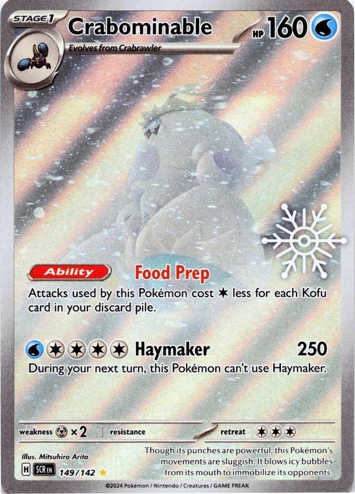 Pokemon - Crabominable - 149/142 (Holiday Calendar) - Miscellaneous Cards & Products (MCAP) by TCGDON on MYNTED