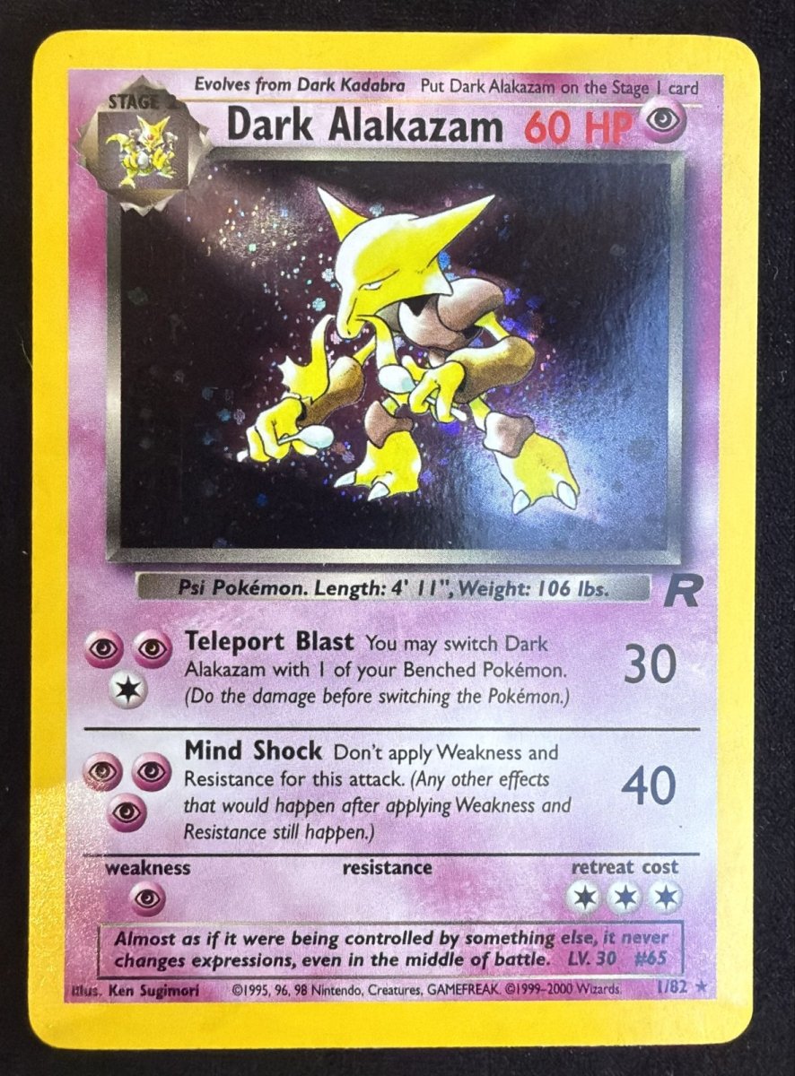 Pokemon Dark Alakazam Holo Rare • 1 Unlimited Holofoil by Trucial Coast Games on MYNTED