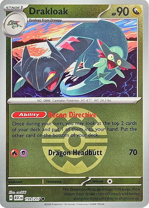 Pokemon - Drakloak - 159/217 (Quick Ball) - ME: Ascended Heroes (ASC) by TCGDON on MYNTED