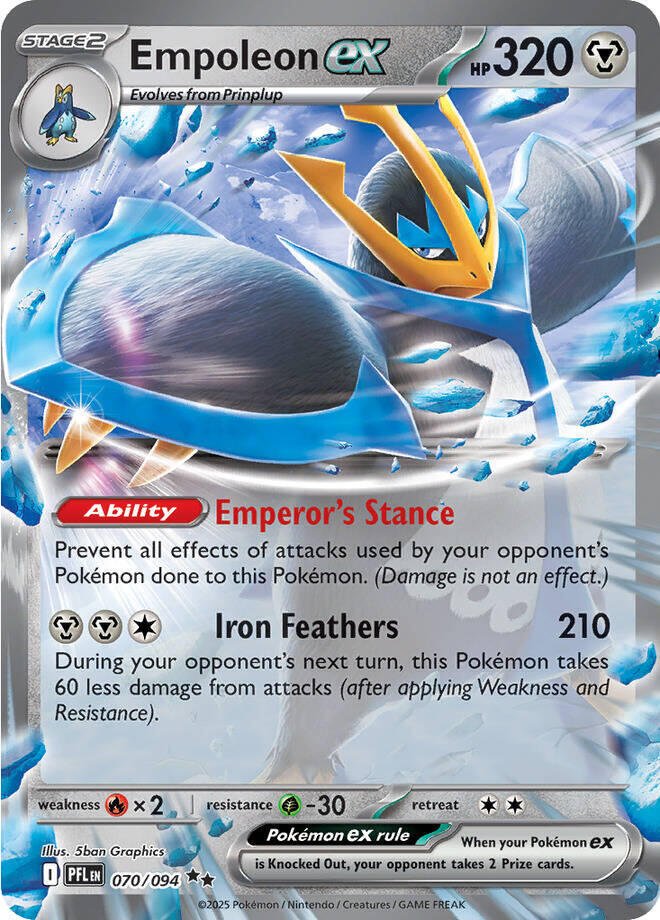 Pokemon - Empoleon ex - 070/094 - ME02: Phantasmal Flames (PFL) by TCGDON on MYNTED