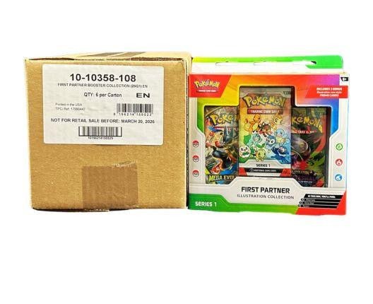 Pokemon First Partner Illustration Collection Series 1 - 6 Box Case by BrickMak on MYNTED