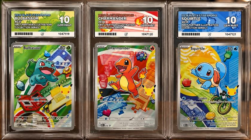 Pokémon First Partner Illustration Collection Series 1 Complete Set ACE 10 Gem Mint Sequential Graded Cards by Ihemesai Collections on MYNTED