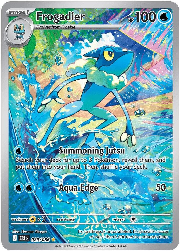 Pokemon - Frogadier - 089/086 - ME04: Chaos Rising (CRI) by TCGDON on MYNTED