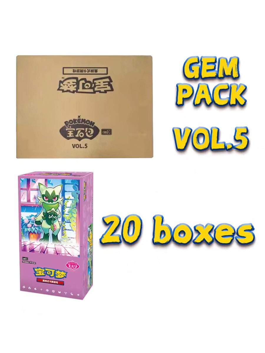 Pokemon Gem Pack Vol 5 Sealed Case (20 boxes) [PRE - ORDER] by PokeMarsi on MYNTED