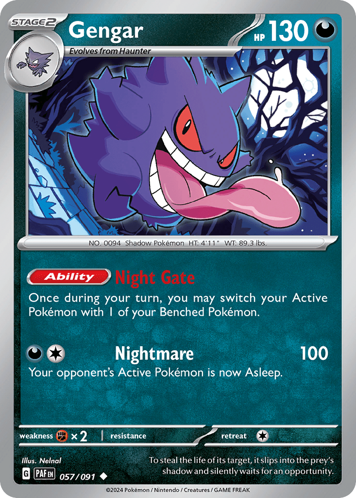 Pokémon Gengar 057 Uncommon by Schmutzfink TCG on MYNTED