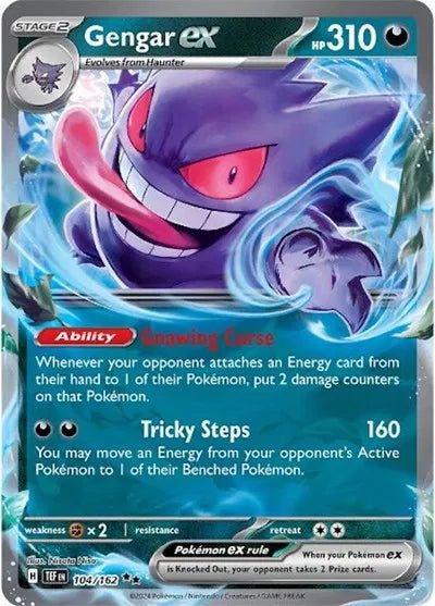 Pokemon Gengar ex Double Rare 104/162 by Trucial Coast Games on MYNTED